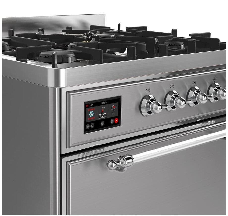 Ilve UM30DQNE3SSCLP Liquid Propane In Stainless Steel W/ Chrome Trim