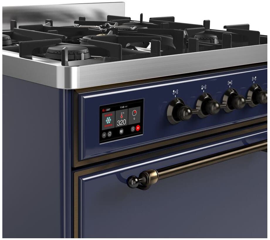 Ilve UM30DQNE3MBBLP Liquid Propane In Midnight Blue W/ Bronze Trim