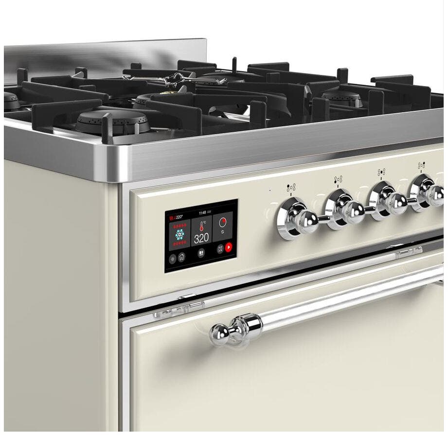 Ilve UM30DQNE3AWCLP Liquid Propane In Antique White W/ Chrome Trim