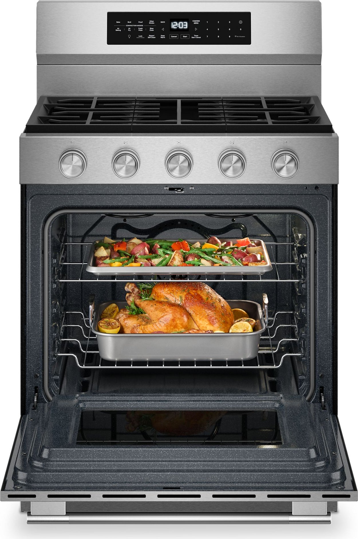 KitchenAid KFGS530SPS 5.0 Cu. Ft. Smart Freestanding Gas Range