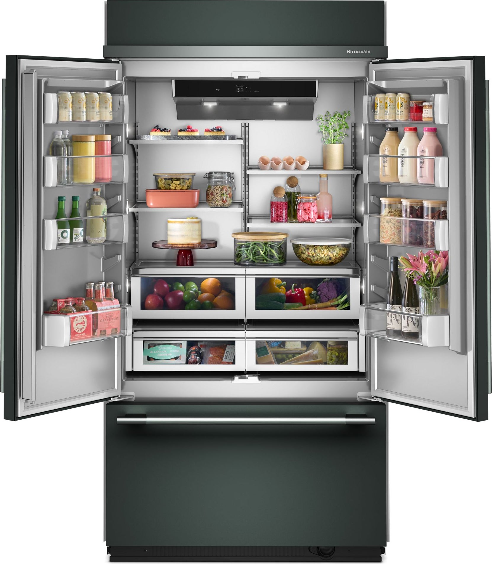 KitchenAid KBFN542SJP 42 Inch Built-In French Door Bottom Mount