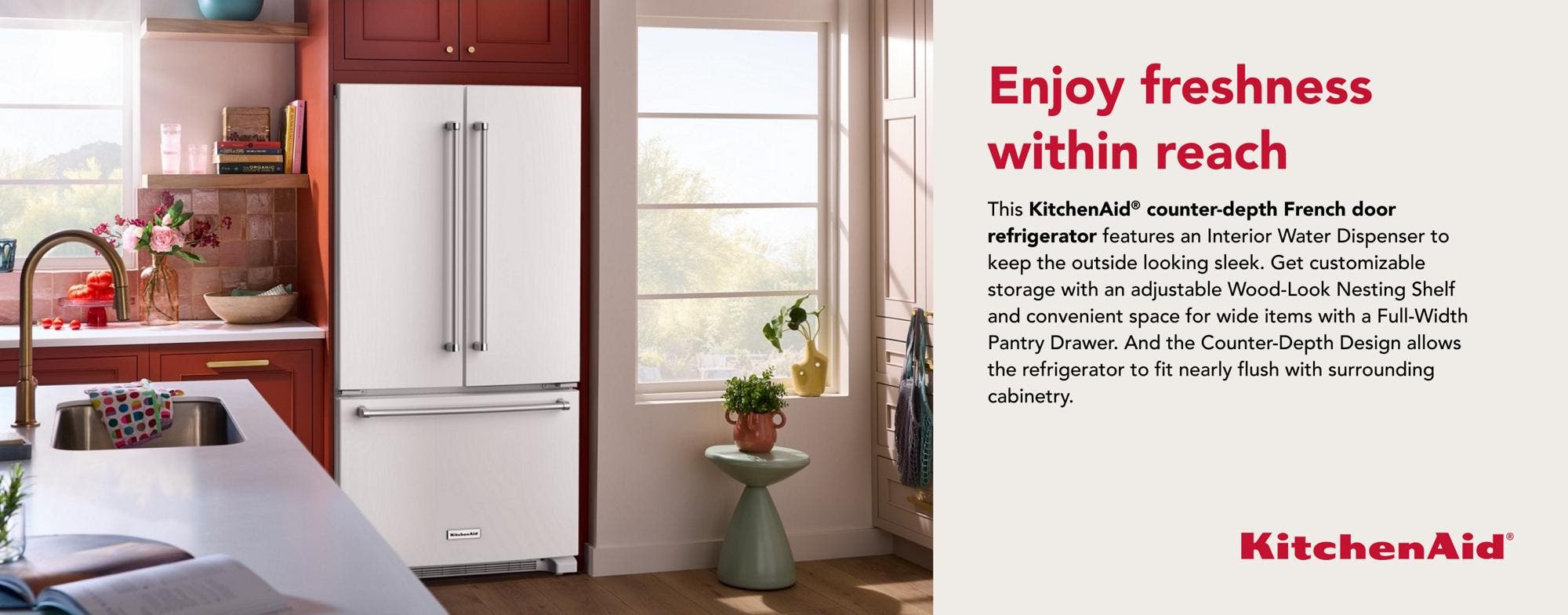 KitchenAid KRFC136RWH White