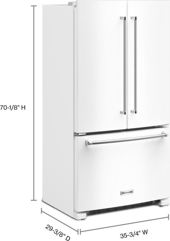 KitchenAid KRFC136RWH White