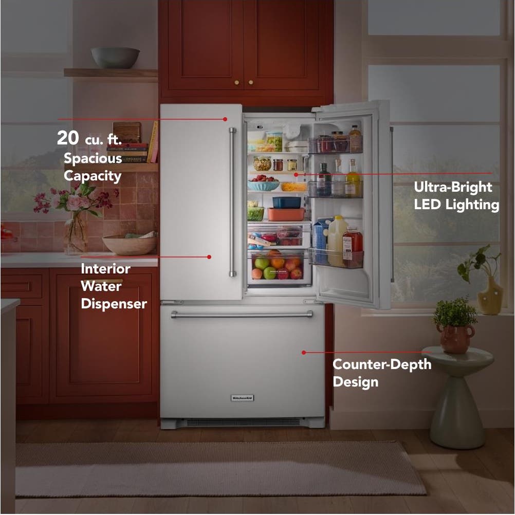 KitchenAid KRFC136RWH White