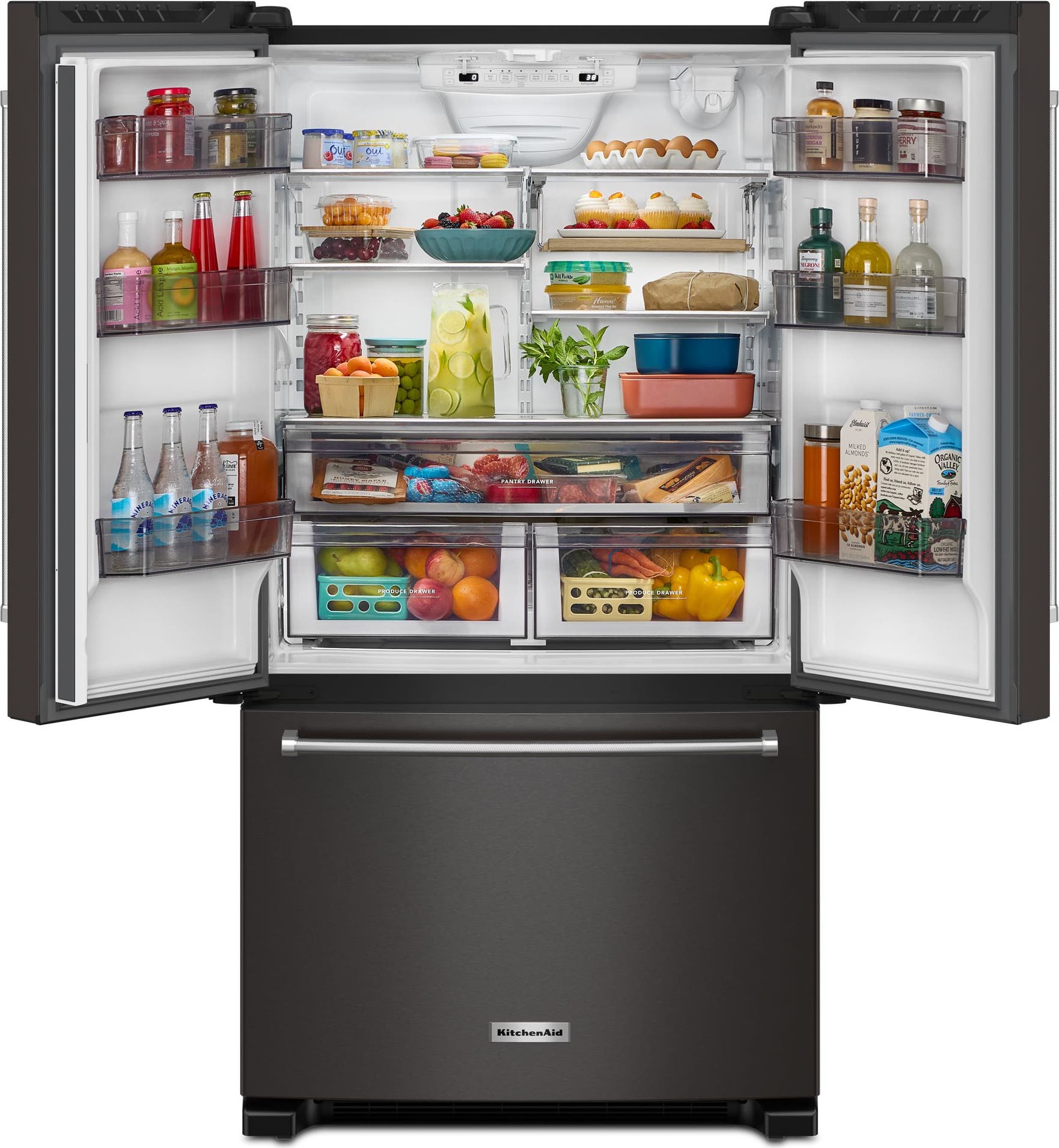 KitchenAid KRFC136RBS Black Stainless Steel with PrintShield Finish