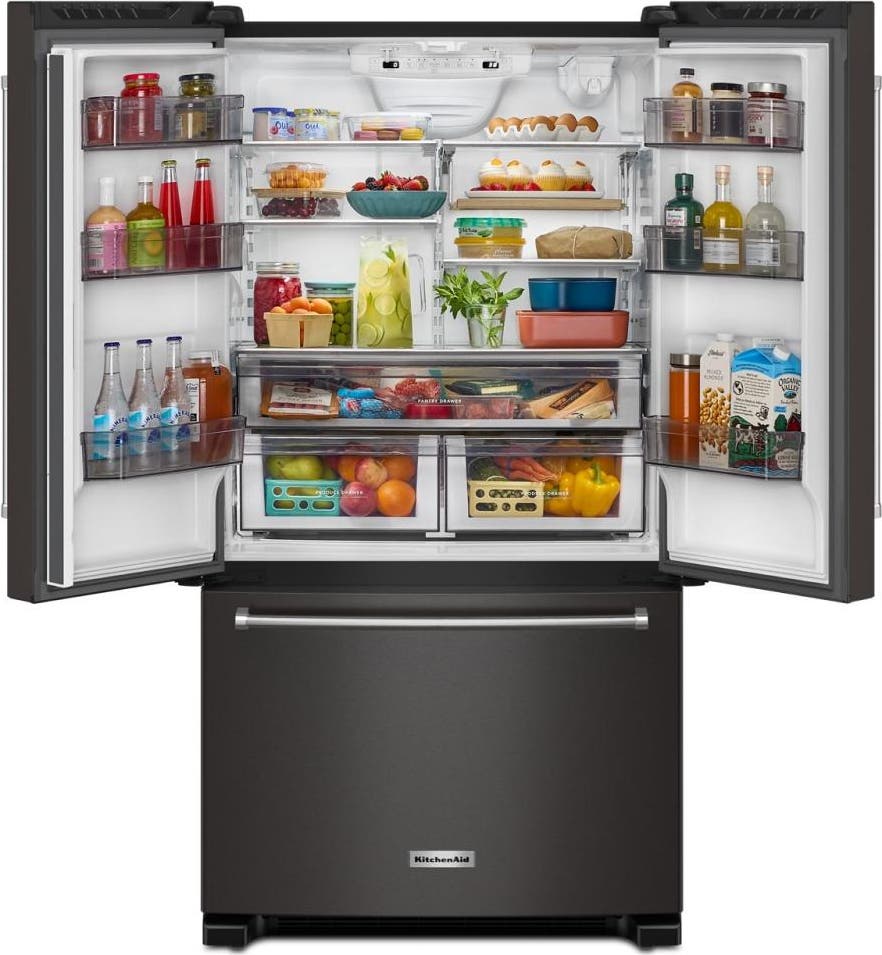 KitchenAid KRFC136RBS Black Stainless Steel with PrintShield Finish