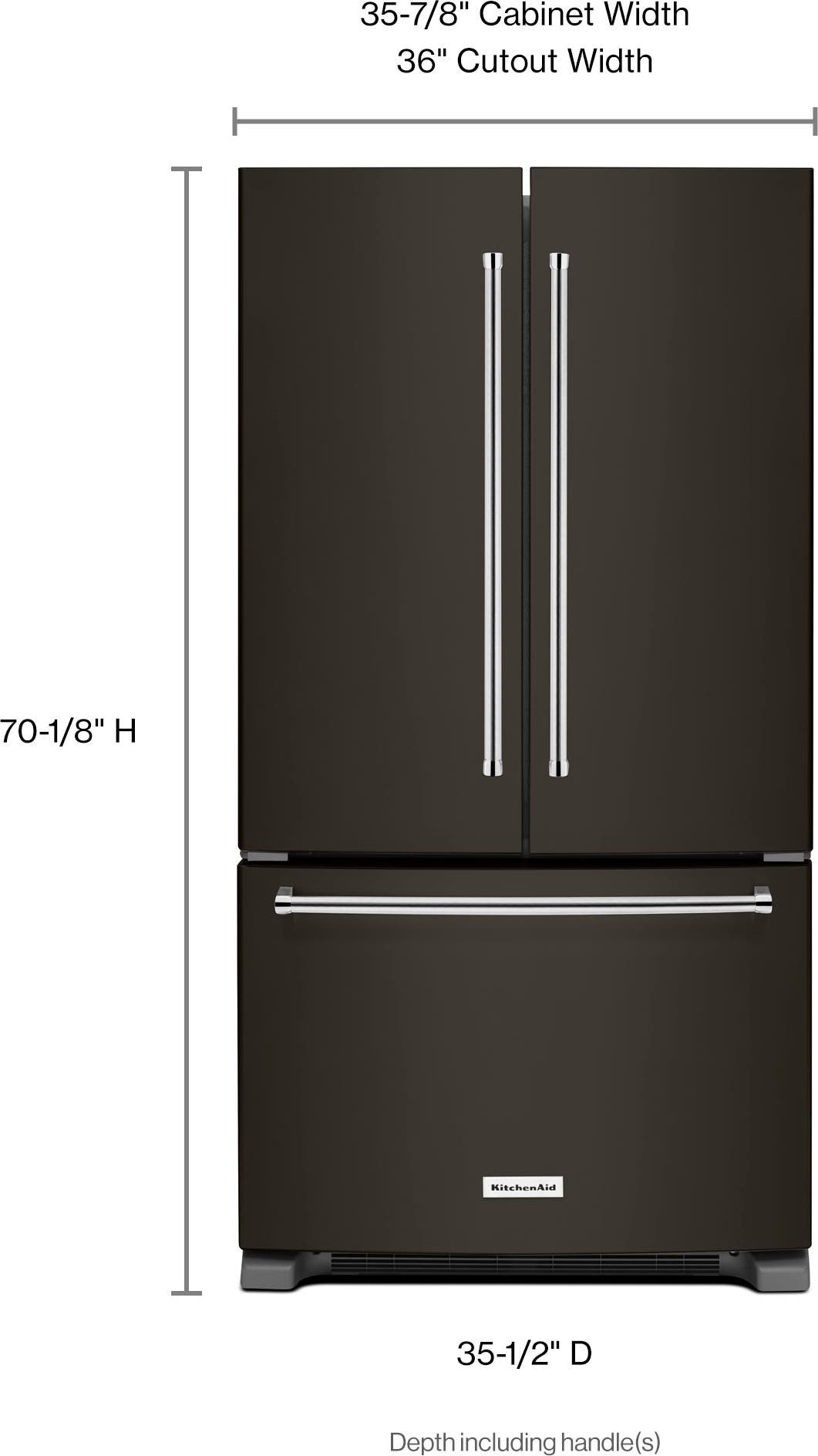 KitchenAid KRFF305EBS Black Stainless Steel