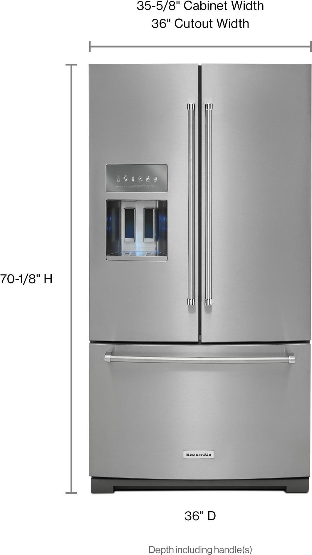 KitchenAid KRFF507HPS Stainless Steel, Printshield Finish