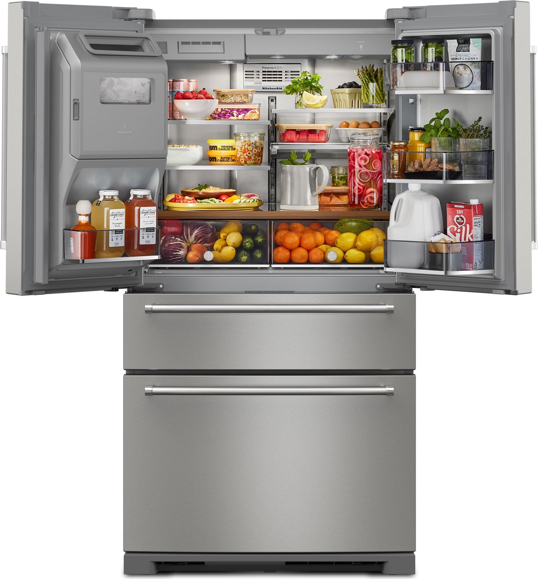 KitchenAid KRMF536RPS 36 Inch French Door Refrigerator PrintShield