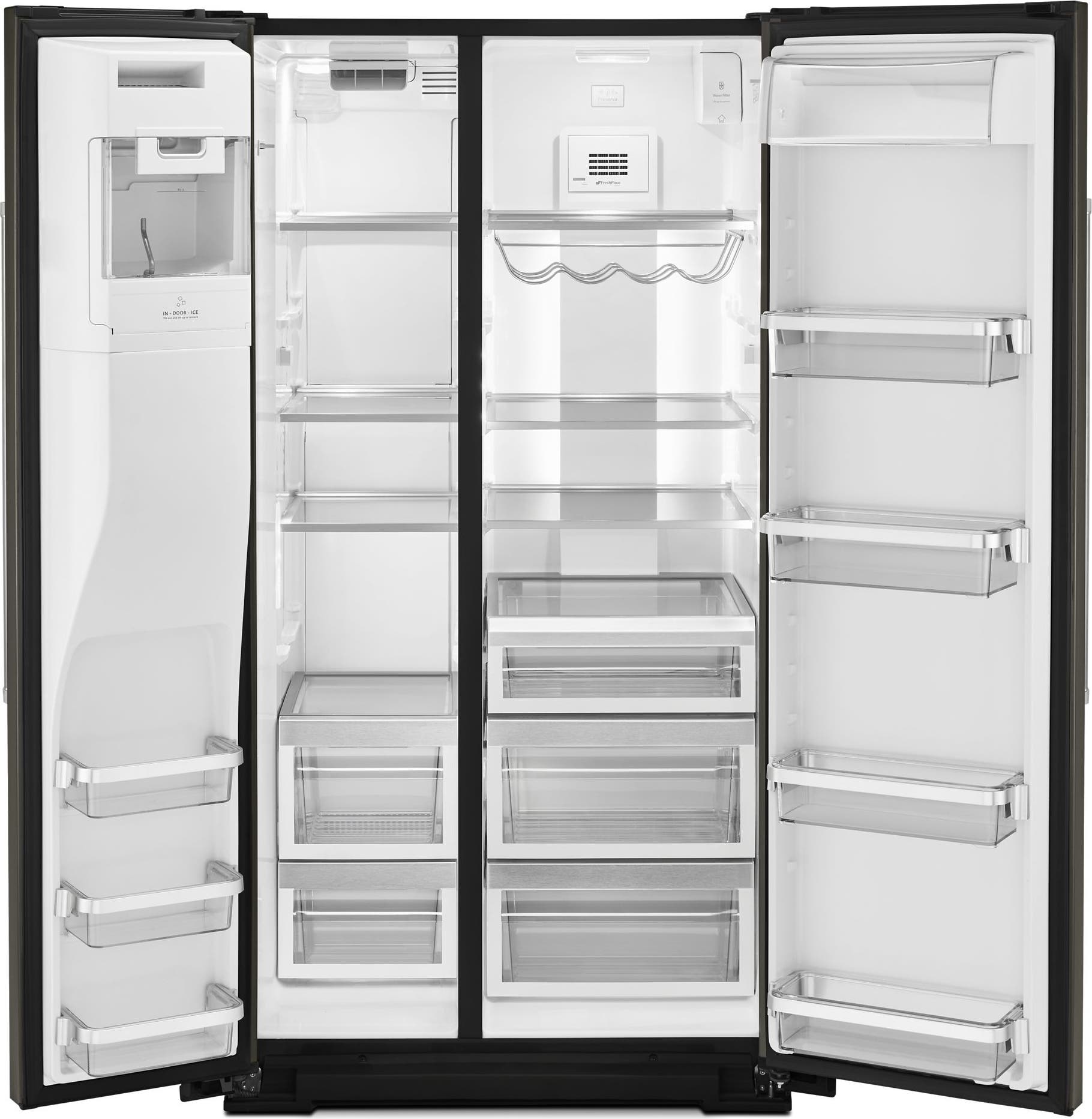KitchenAid KRSF705HBS Black Stainless Steel, Print Shield