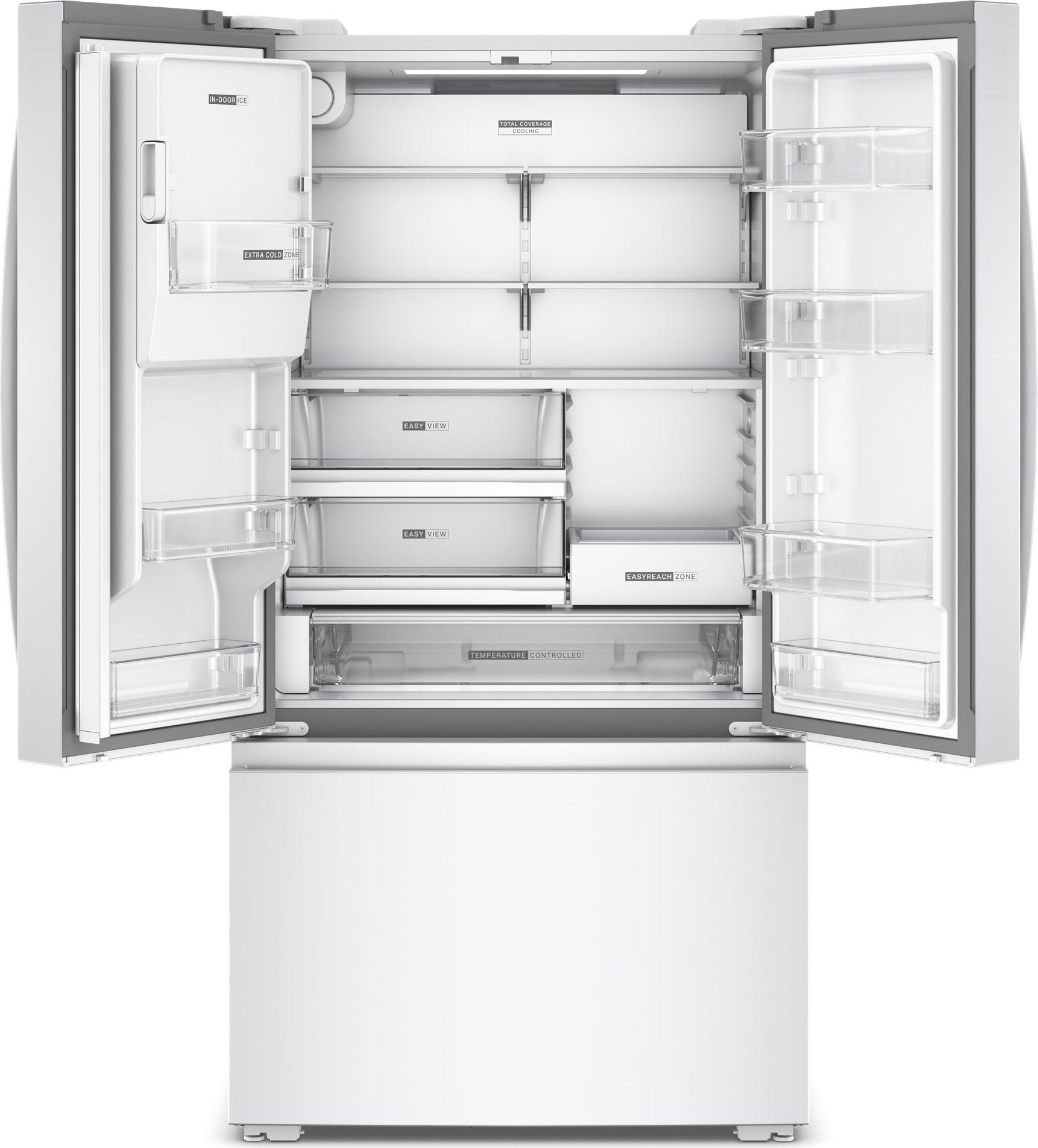Whirlpool WRFC5036RW 36-inch Wide French Door Refrigerator White