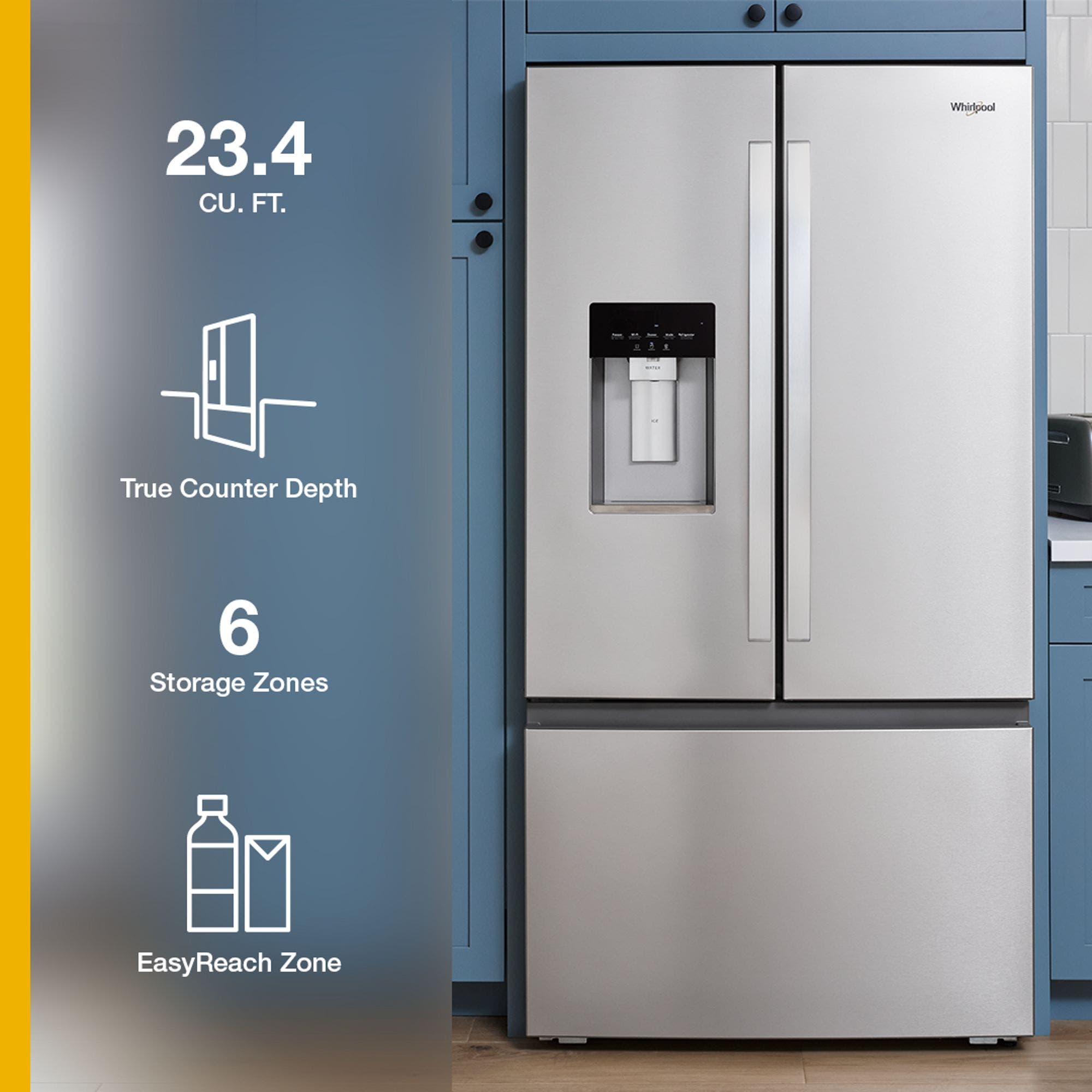 Whirlpool WRFC5236RZ Fingerprint-Resistant Stainless Steel