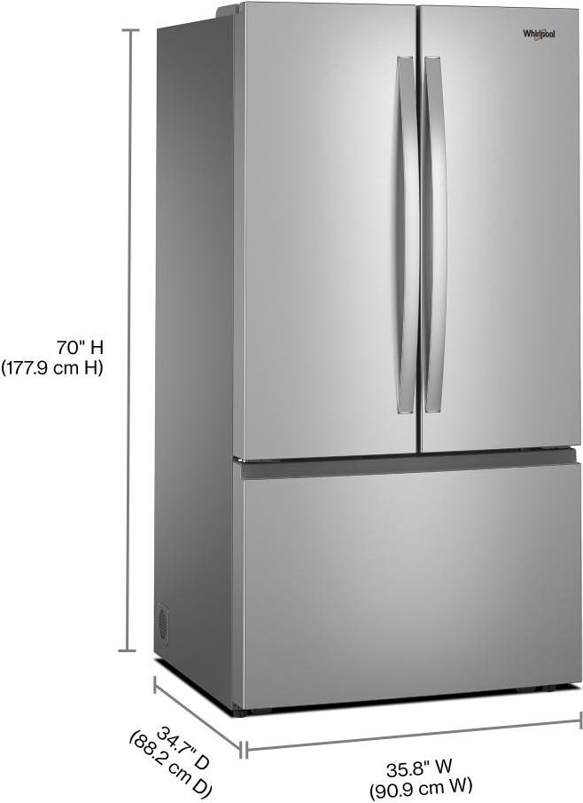 Whirlpool WRFF3136SZ Fingerprint-Resistant Stainless Steel