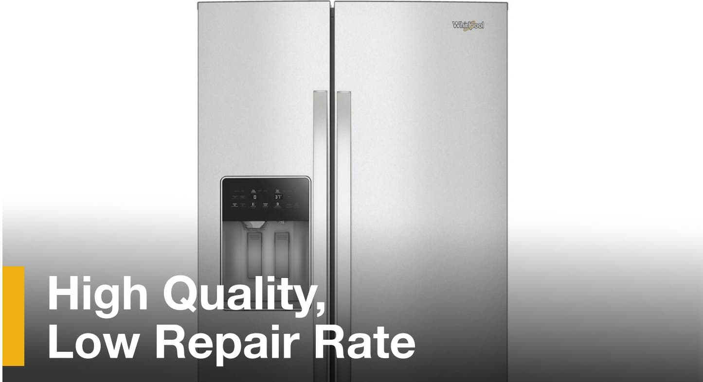 Whirlpool WRSF5536RZ Fingerprint-Resistant Stainless Steel