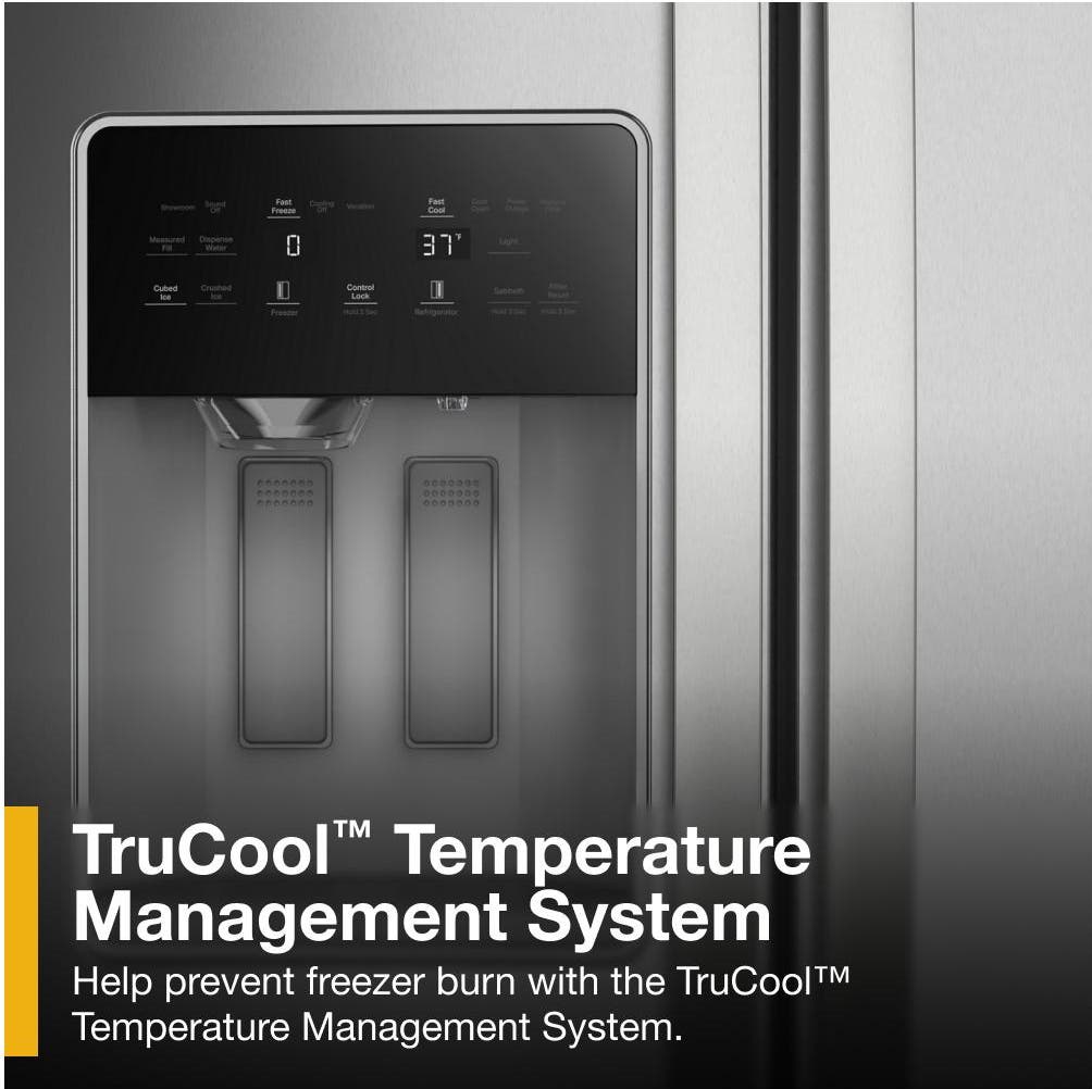 Whirlpool WRSF5536RZ Fingerprint-Resistant Stainless Steel
