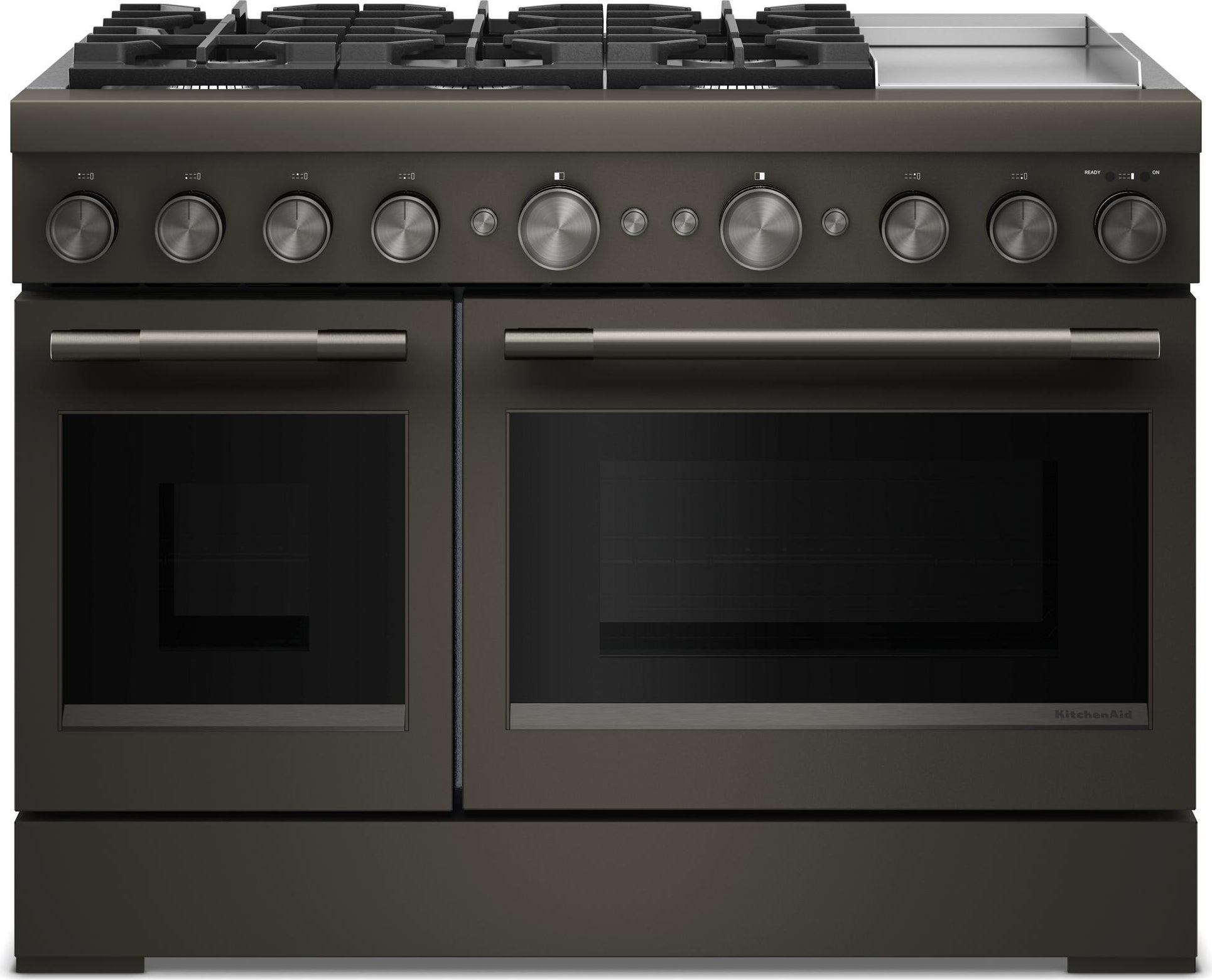 KitchenAid KFDD948SBE 48 Freestanding Dual Fuel Range Black Ore