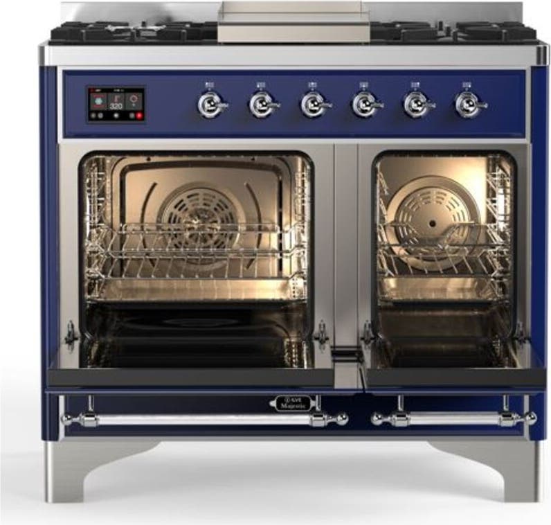 Ilve UMD10FDNS3MBCLP Liquid Propane In Midnight Blue W/ Chrome Trim