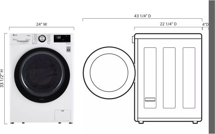 LG WM1455HWA White