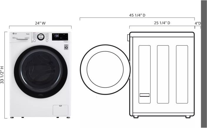 LG WM1455HWA White