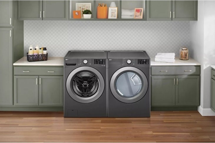 LG WM3470CM 27 Inch Front Load Washer Middle Black | Plesser's