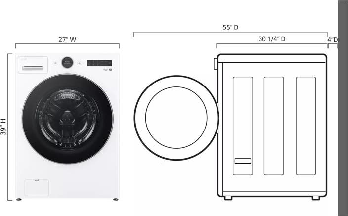 LG WM5500HWA White
