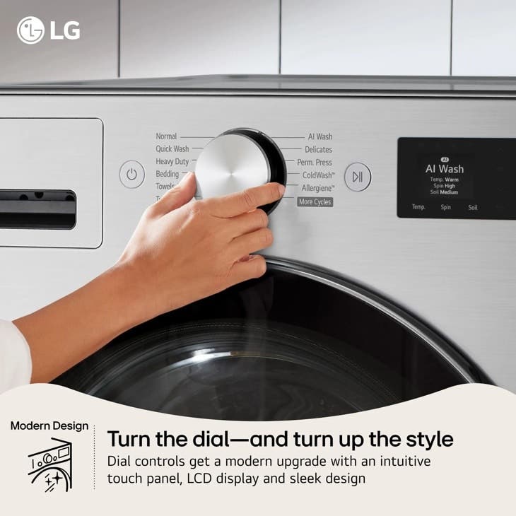LG WM5800HVA Graphite Steel