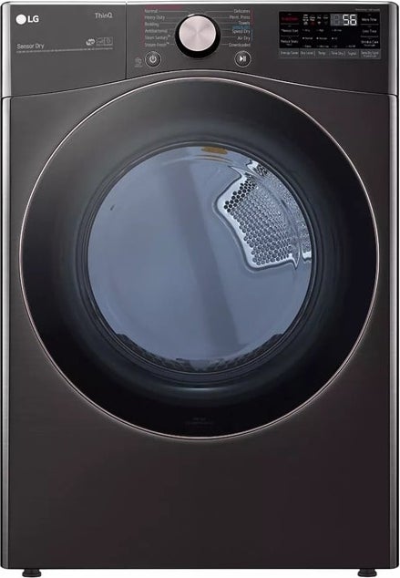 LG DLEX4000B 27 Inch Electric Smart Dryer Black Steel | Plesser's