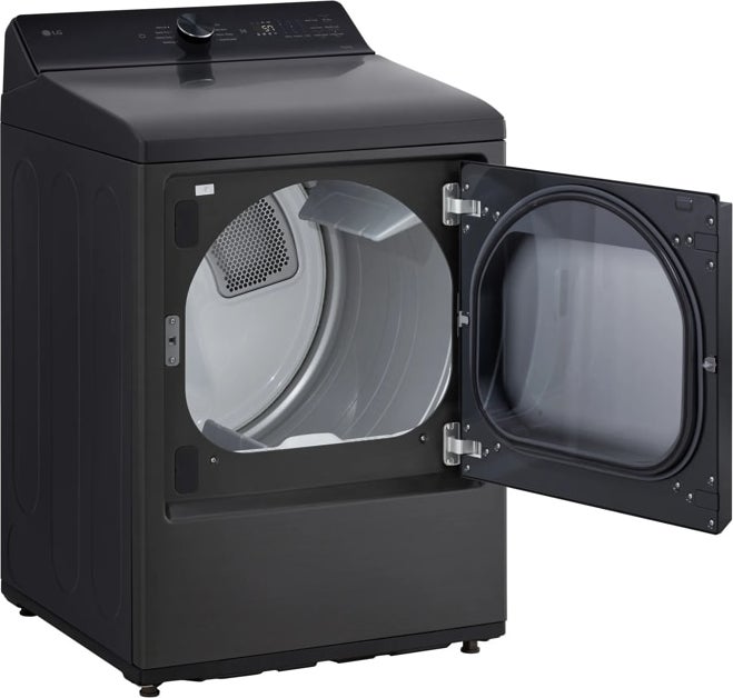 LG DLG8201L 27 Inch Rear Control Dryer Platinum Black | Plesser's