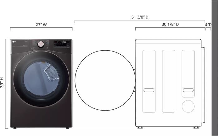 LG DLGX4001B Black Steel