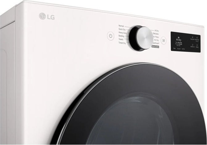LG DLGX5801A 27 Inch Smart Front Load Gas Dryer Alpine White