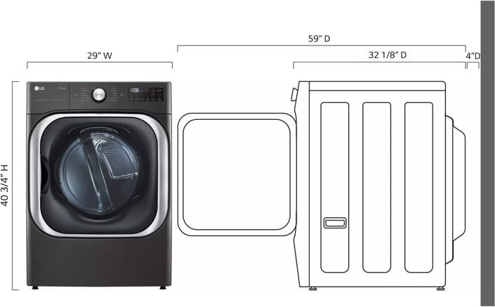 LG DLGX8901B Black Steel