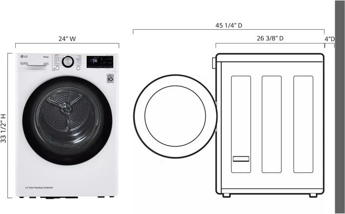 LG DLHC1455W White