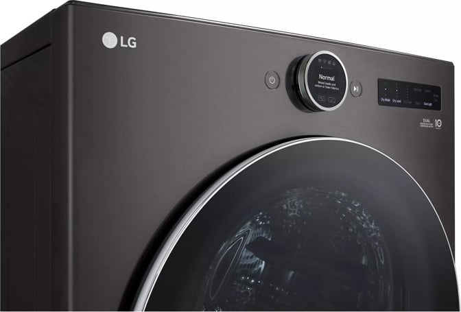 LG DLHC5502B 27 Inch Smart Electric Ventless Dryer Black Steel