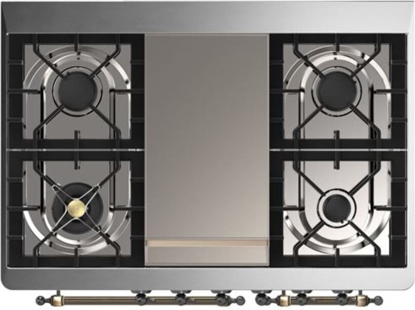 Ilve UMD10FDNS3MGB Natural Gas In Matte Graphite W/ Bronze Trim