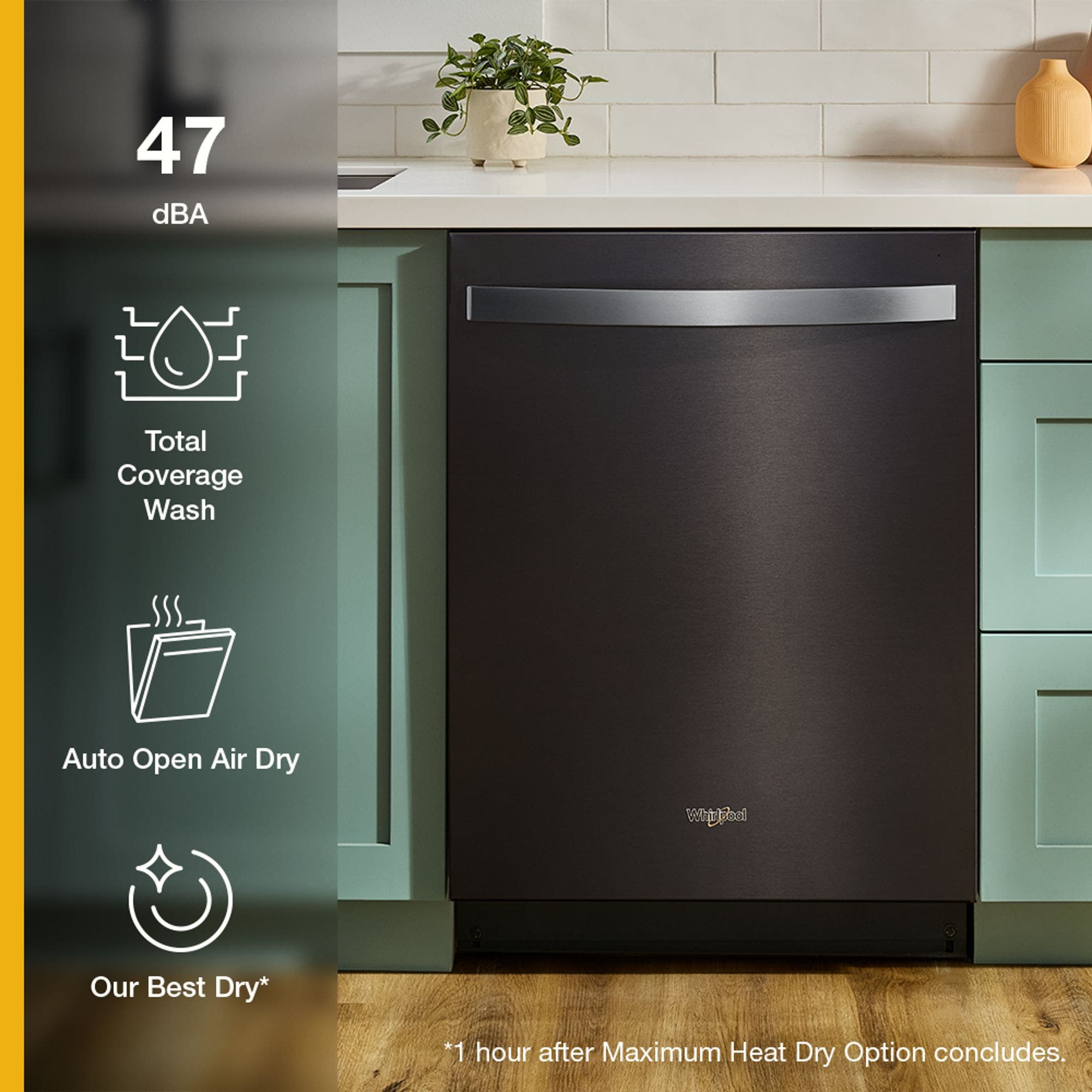 Whirlpool WDTS8024SV Fingerprint-Resistant Black Stainless Steel