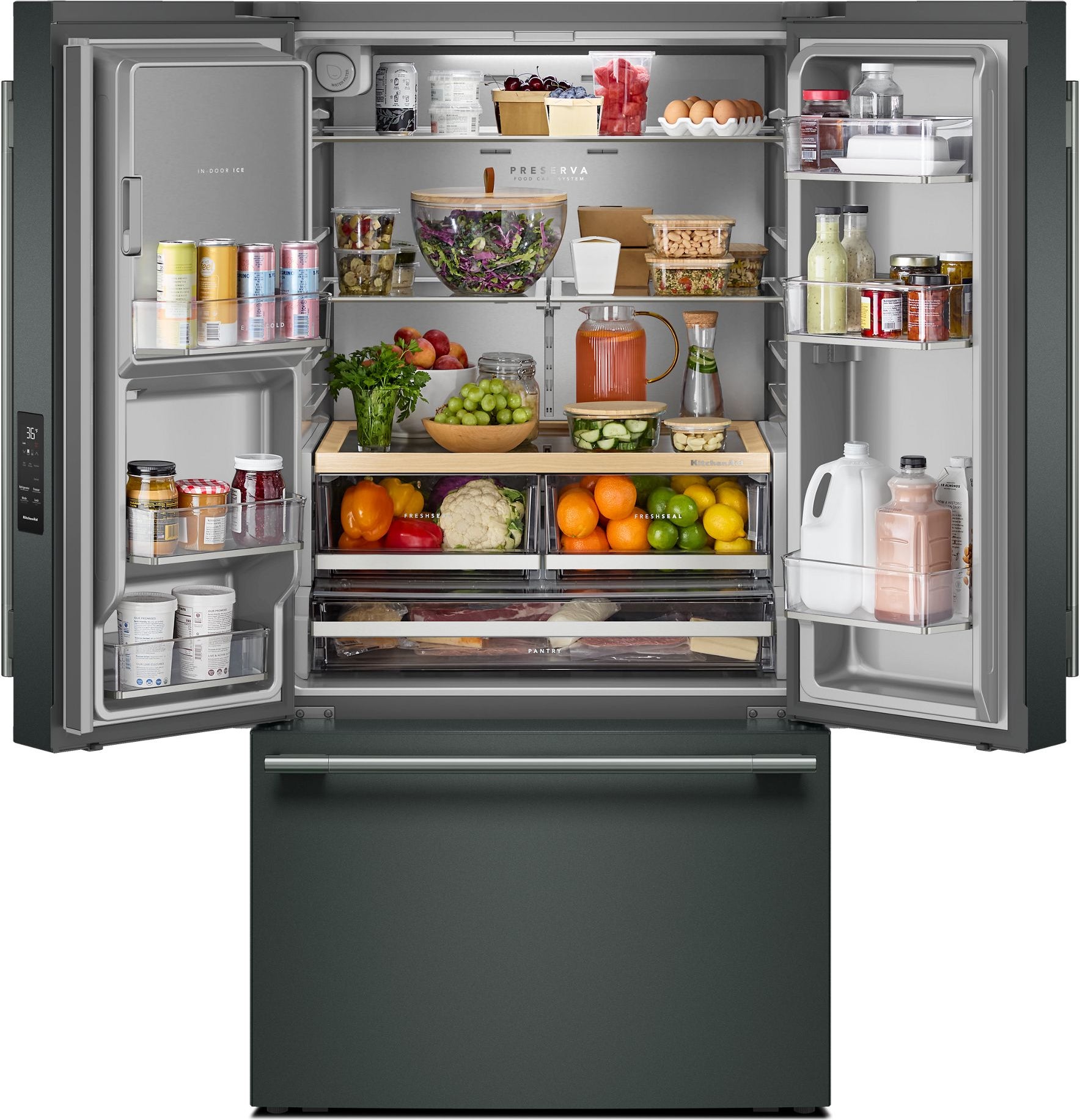 KitchenAid KRFF436SJP 36 Inch Freestanding French Door