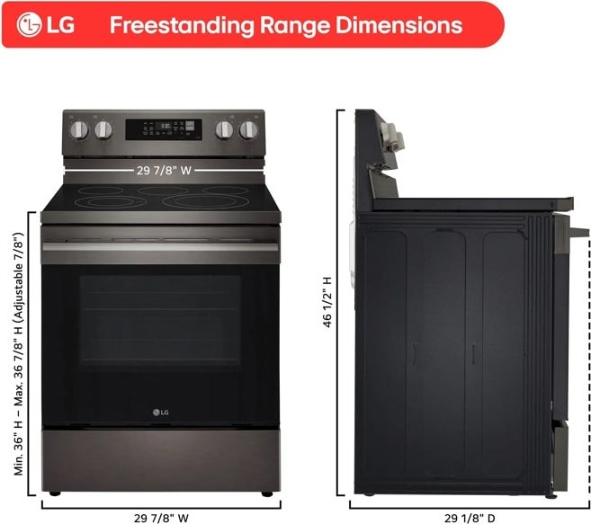 LG LREN6323ZE 6.3 cu. ft. Smart Wi-Fi Enabled ProBake Convection