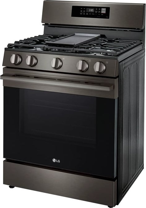 レンコン LG LRGN6323Z 30 Inch Smart Freestanding Smart Gas Range Black