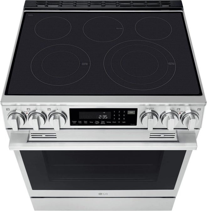 LG LSEL6337XE 6.3 Cu. Ft. Smart Electric Slide-in Range