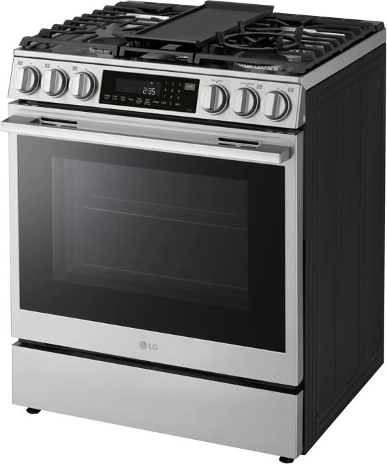 LG LSGL6337X 30 Inch Slide-In Smart Gas Range Printproof Stainless