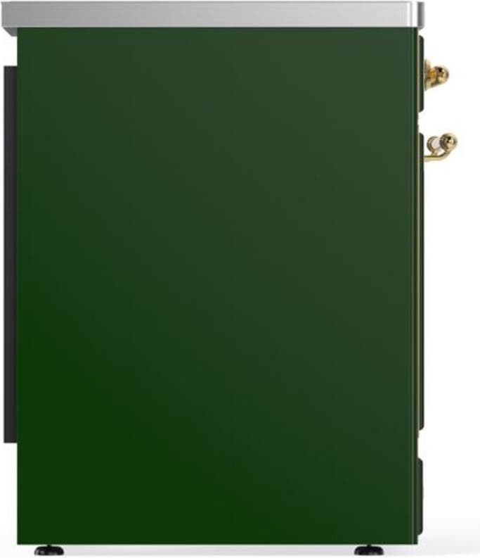 Ilve UMI30QNE3EGG Emerald Green W/ Brass Trim