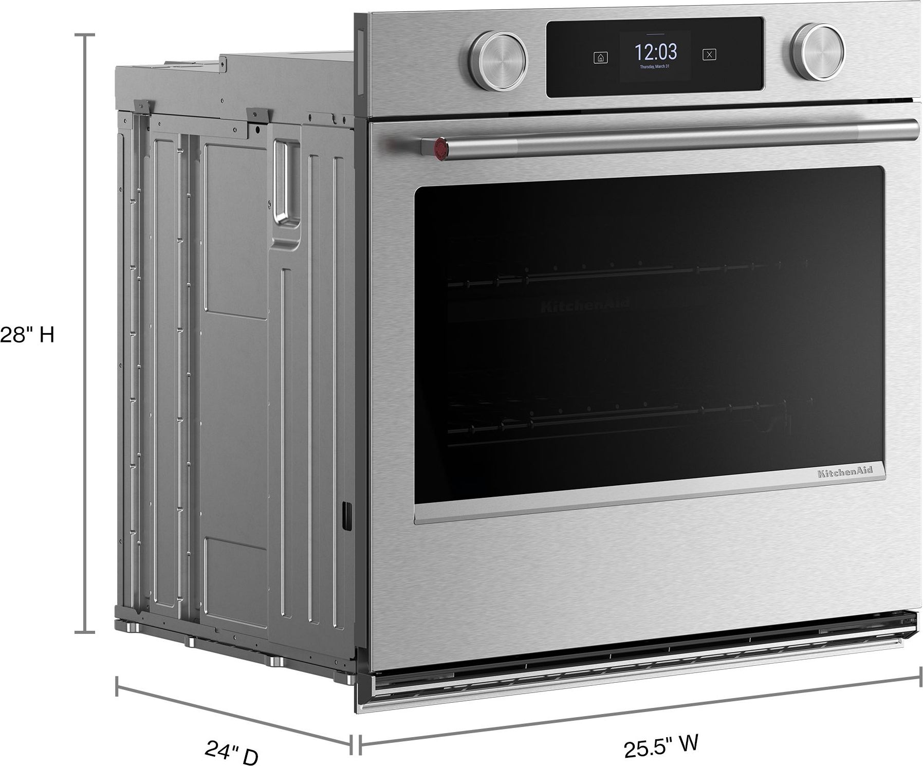 KitchenAid KOES727SPS 27 Inch Smart Single Wall Oven PrintShield