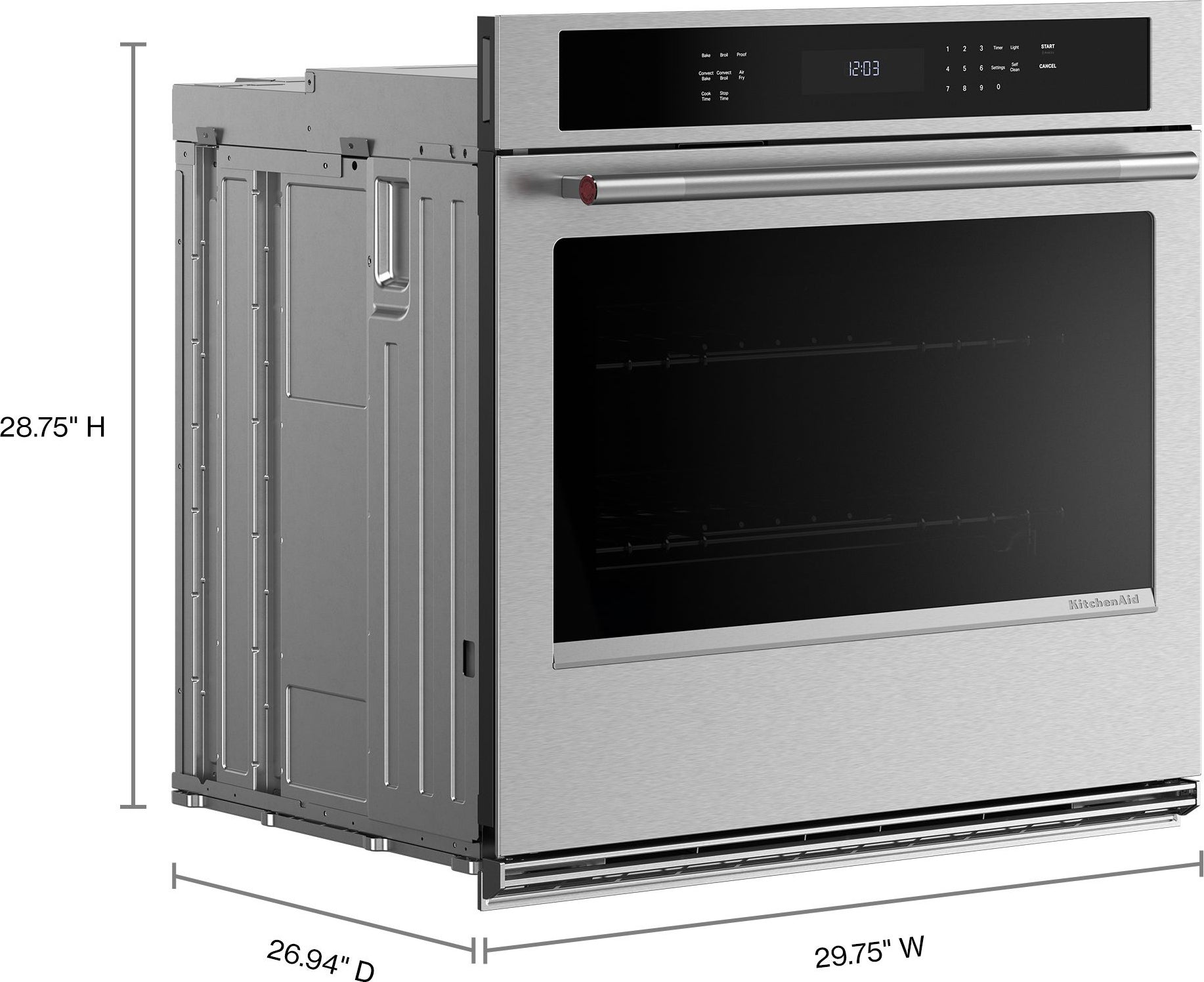 KitchenAid KOES530SPS 30 Inch Single Wall Oven PrintShield