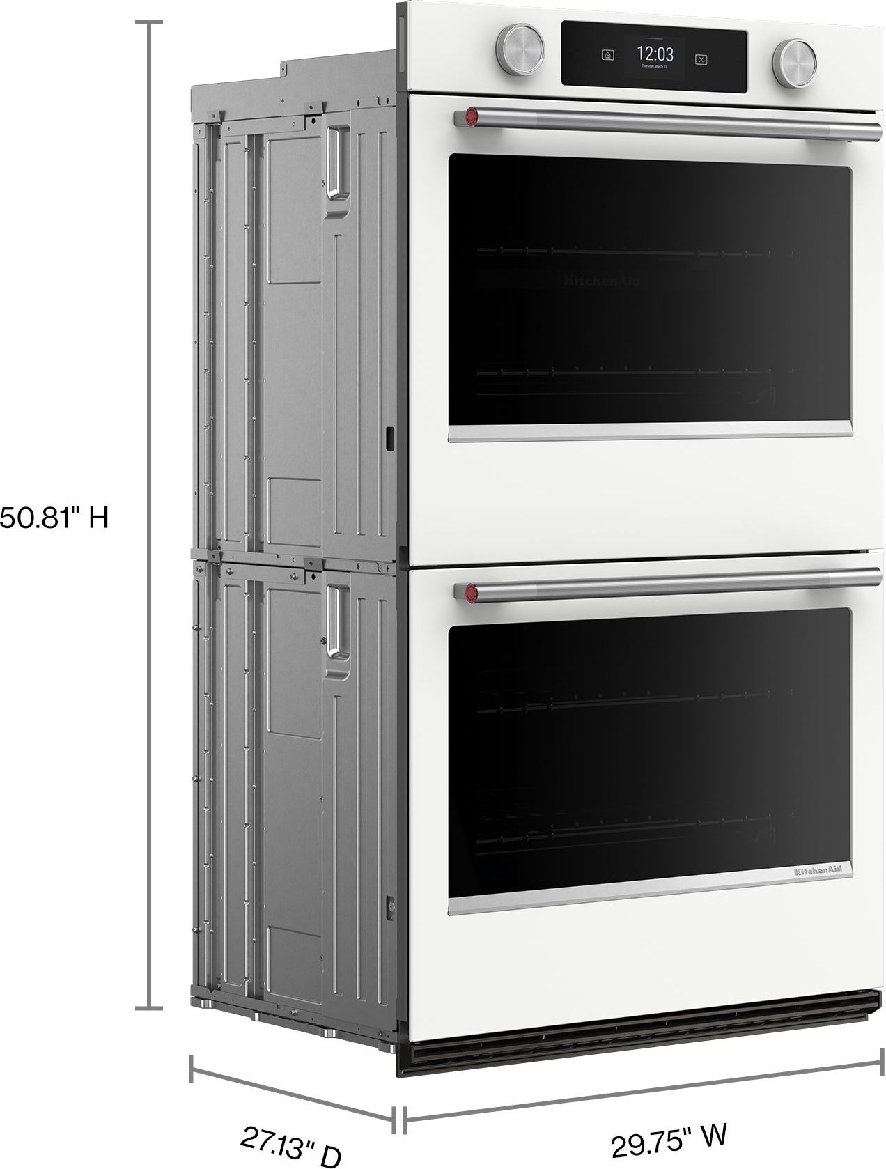 KitchenAid KOED730SWH 30 Inch Double Convection Smart Electric