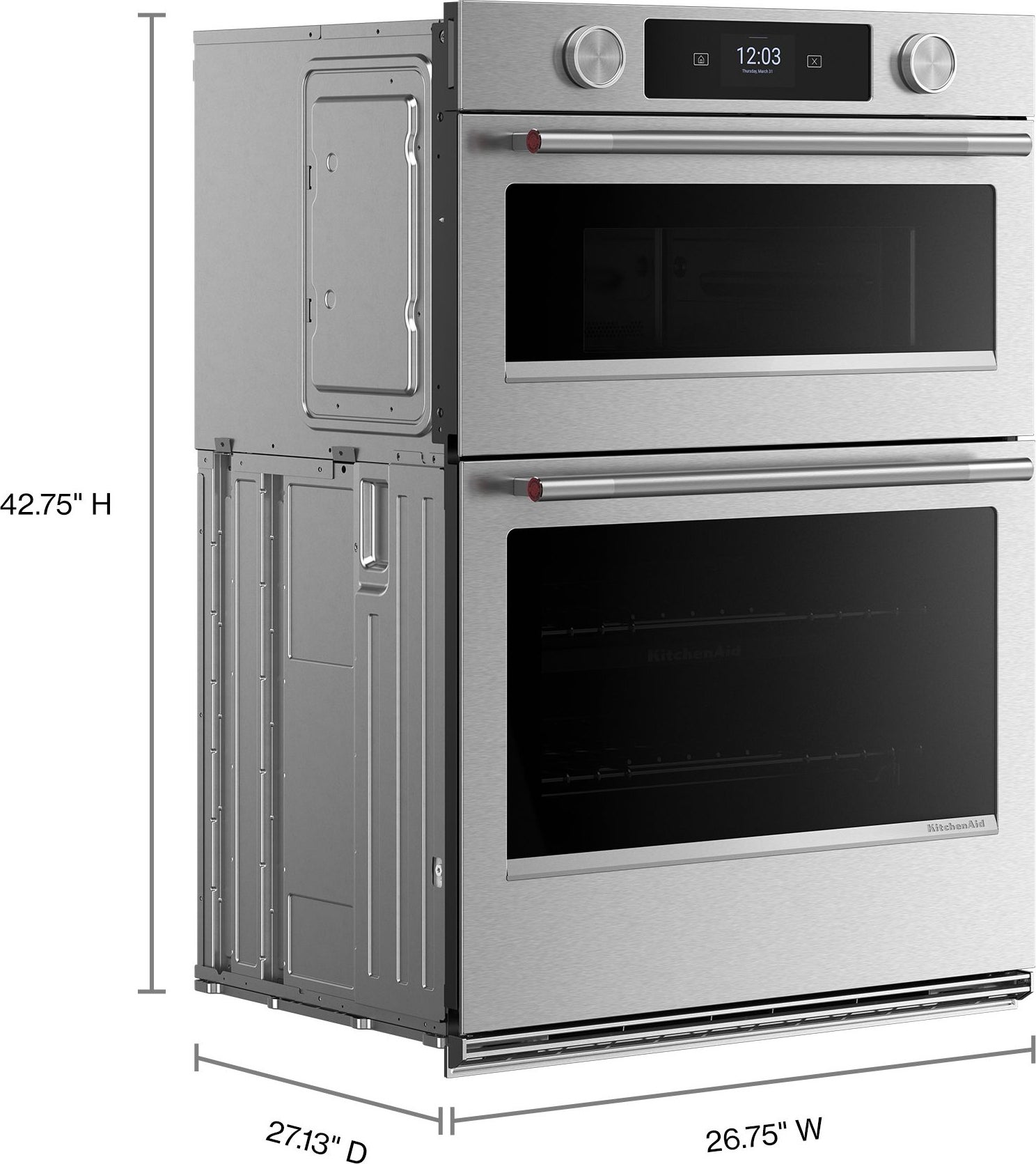 KitchenAid KOEC727SPS 27 Inch Smart Combination Wall Oven