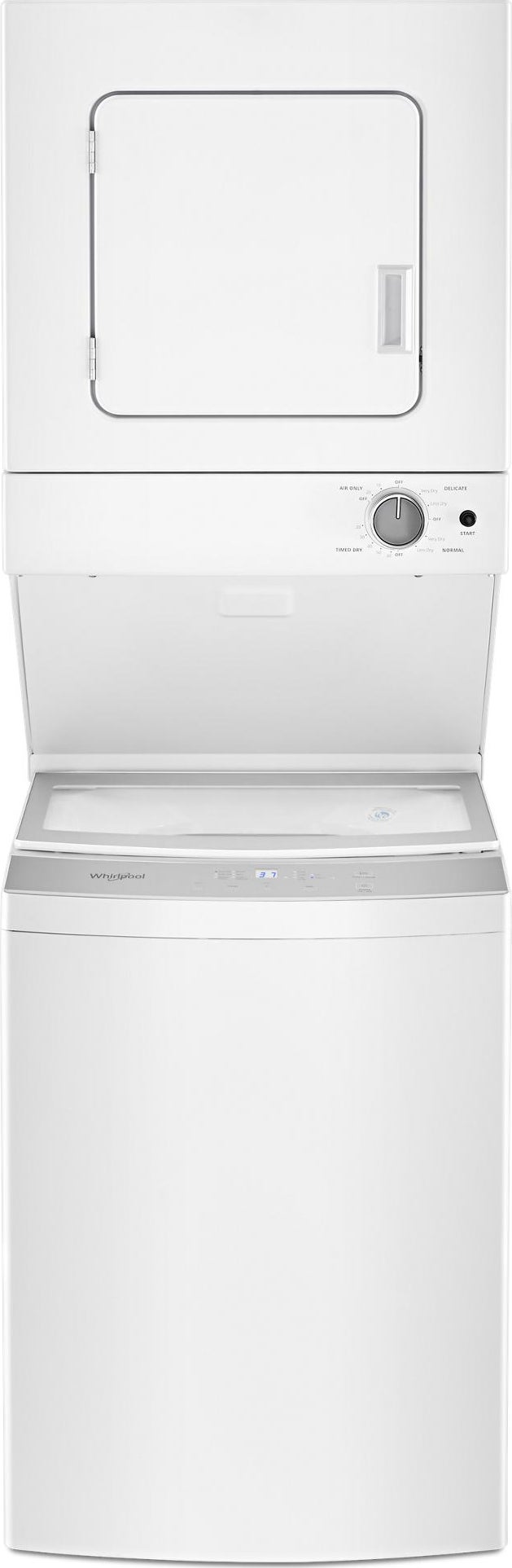 Whirlpool WET4024HW 24 Inch Electric Stacked Laundry Center White