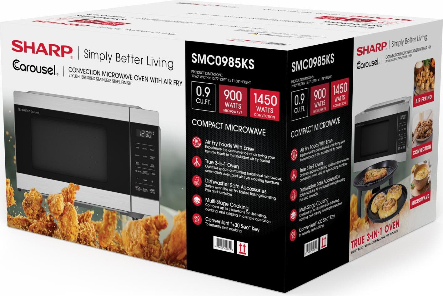 Sharp SMC0985KS Stainless Steel