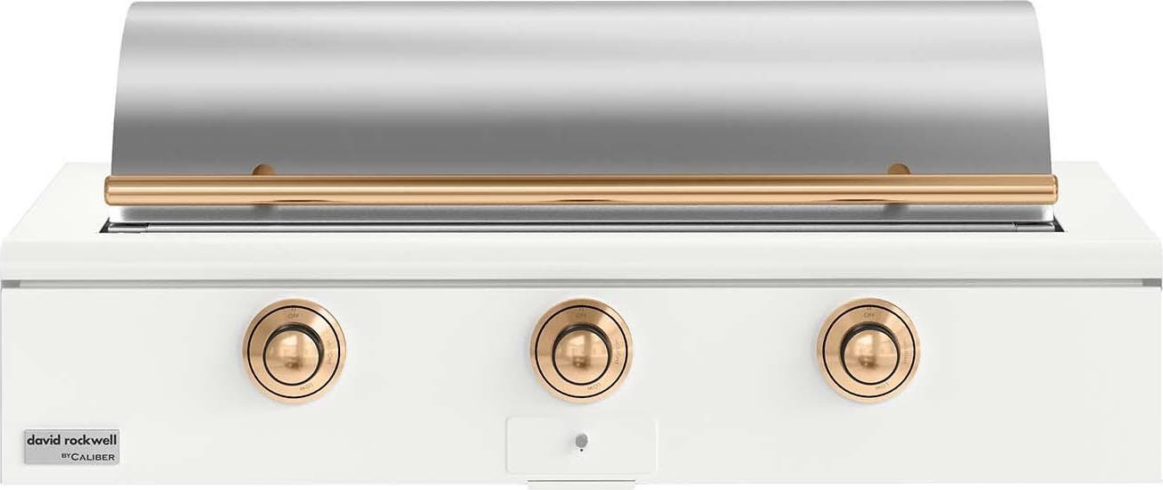Caliber CRG48BN00A030H08 Matte White With Gold Hardware, Natural Gas