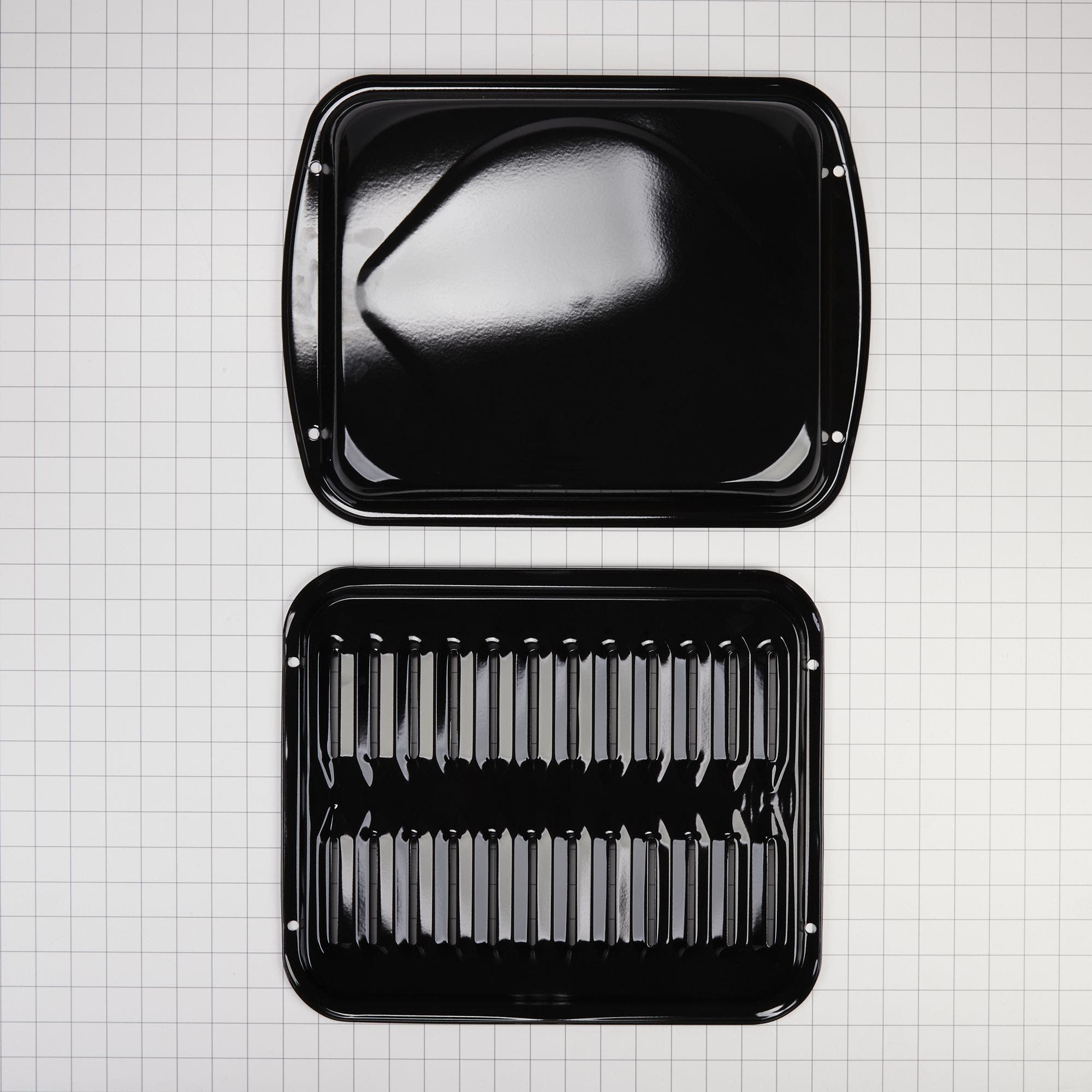Whirlpool 4396923 All Porcelain Broiler Pan with Grid