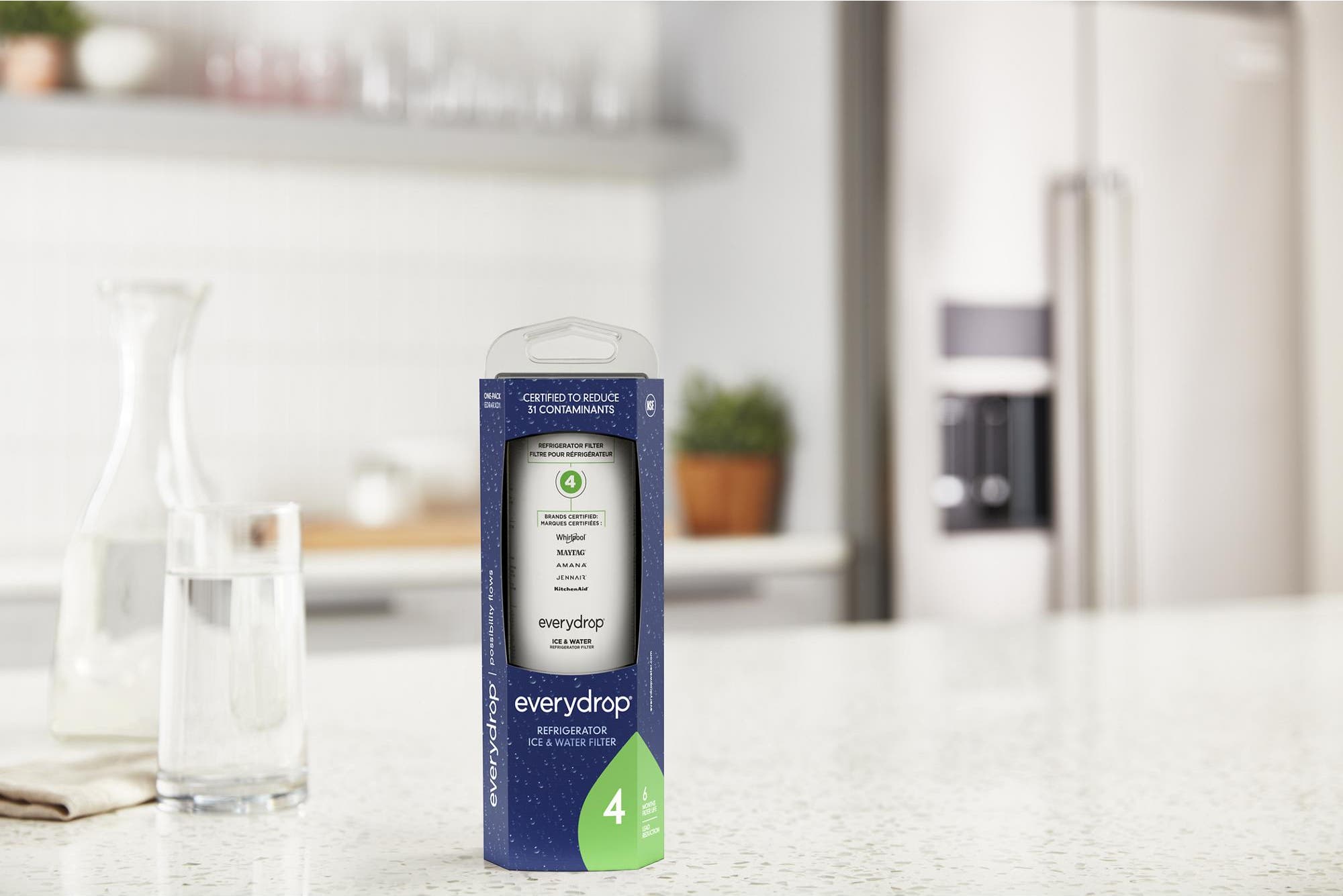 Whirlpool EDR4RXD1 EveryDrop Ice and Water Refrigerator Filter